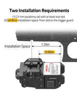 CVLIFE Laser Sight for Pistol with Handstop, view 3