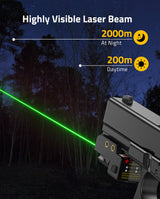 CVLIFE Laser Sight Magnetic USB Rechargeable Red/Green Laser Sight for Pistol, view 2
