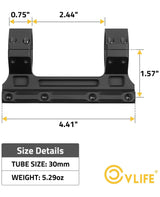 CVLIFE Lightweight Dual Ring Rifle Scope Mount for Picatinny, view 2