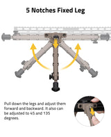 CVLIFE 7.5-9 Inches Bipod for M-Rail Bipod for Outdoors, view 4