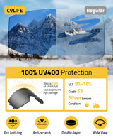 CVLIFE Magnetic Ski Goggles Over Glasses, view 4