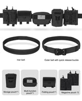 CVLIFE Men Battle Multifunctional 7 in 1 Duty Belt, view 2