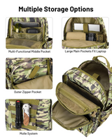 CVLIFE Military Backpack with Army Molle Rucksack Assault Pack, view 4