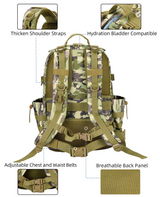 CVLIFE Military Backpack with Army Molle Rucksack Assault Pack, view 6