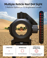 CVLIFE MOA Circle Red Dot Sight - Multi-Reticle, view 3