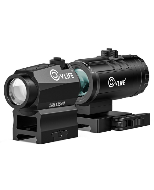 CVLIFE WildHawk Multi-Reticle Red/Green Dot Sight & 3X Magnifier Combo