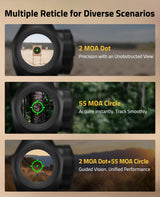 CVLIFE WildHawk Multi-Reticle Red/Green Dot Sight & 3X Magnifier Combo, view 3