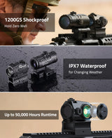 CVLIFE WildHawk Multi-Reticle Red/Green Dot Sight & 3X Magnifier Combo, view 5