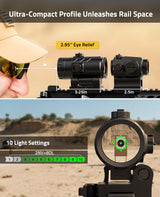 CVLIFE WildHawk Multi-Reticle Red/Green Dot Sight & 3X Magnifier Combo, view 6