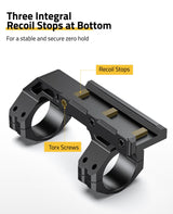 CVLIFE Offset Dual Ring Scope Mount - Picatinny Rails One Pieces, view 3