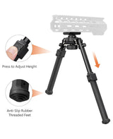 CVLIFE Bipod Compatible with m-rail Bipod, view 5