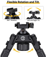 CVLIFE shoulder-mount Bipod Quick Release Picatinny Bipod, view 3