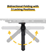 CVLIFE shoulder-mount Bipod Quick Release Picatinny Bipod, view 4