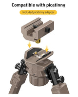 CVLIFE Picatinny Bipod for shoulder-mount Sling Stud bipod with Adapter, view 3