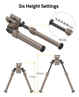 CVLIFE Picatinny Bipod for shoulder-mount Sling Stud bipod with Adapter, view 5