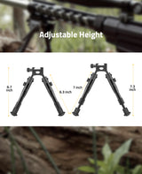 CVLIFE Picatinny Bipod with tube Clamp Adapter, view 3
