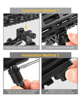 CVLIFE Picatinny Bipod with tube Clamp Adapter, view 5
