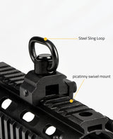 CVLIFE Picatinny Sling Mount 360° Rotation, view 6