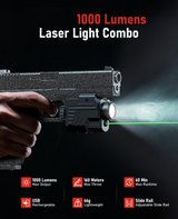 CVLIFE 1000 Lumens Pistol Flashlight with Strobe for Home Defense, view 6
