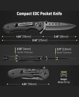 CVLIFE Pocket Folding Knife - 3.46" Sharp Blade Pocket Knife, view 2