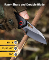 CVLIFE Pocket Knife with 3" Sharp Blade G10 Ergonomic Handle, view 2
