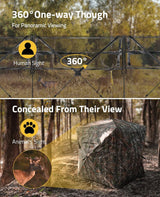 CVLIFE Portable 360 Degree Hunting Blind for Concealed Hunting, view 3