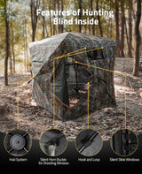 CVLIFE Portable 360 Degree Hunting Blind for Concealed Hunting, view 5