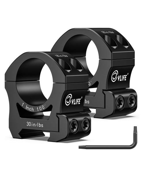 CVLIFE Precision Scope Rings Mount - Compatible with Picatinny Rails - 2 Pieces