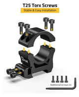 CVLIFE Precision Scope Rings Mount - Compatible with Picatinny Rails - 2 Pieces, view 5