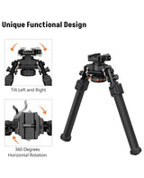 CVLIFE Quick Release Bipod for Hunting, view 2