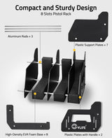 CVLIFE Rack Pistol Holder 6 Slots / 8 Slots, view 4