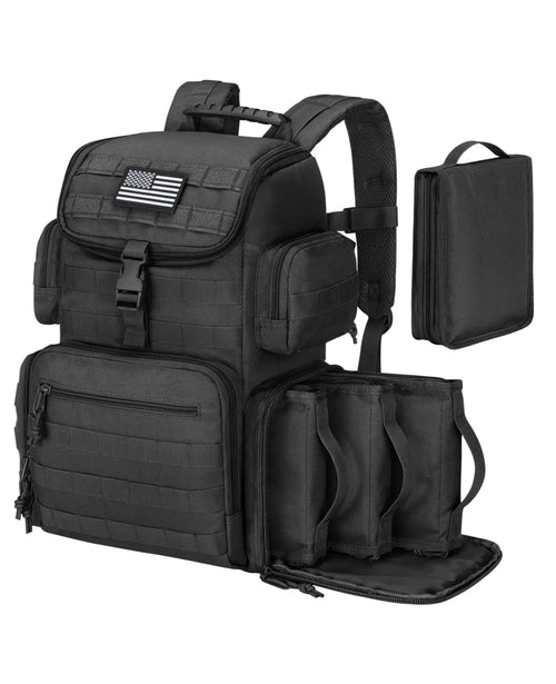 CVLIFE Range Backpack for Handguns Gun Pistol Bag for Shooting
