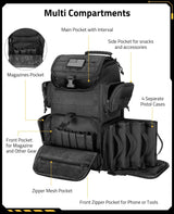 CVLIFE Range Backpack for Handguns Gun Pistol Bag for Shooting, view 2