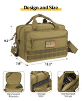 CVLIFE Range Bag - 2 Pistols 7 Magazines Hunting, view 4