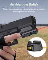 CVLIFE Rechargeable Compact Red/Green Laser Sight for Pistol, view 4