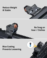 CVLIFE Red Dot Riser Mount Reflex Sight Optic Riser Plate for Picatinny Rail, view 5
