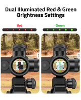 CVLIFE Red Green Illuminated Mil-dot Scope, view 5