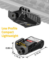 CVLIFE Red/Green Laser Sight Compatible with Low Profile Picatinny Rail, view 2