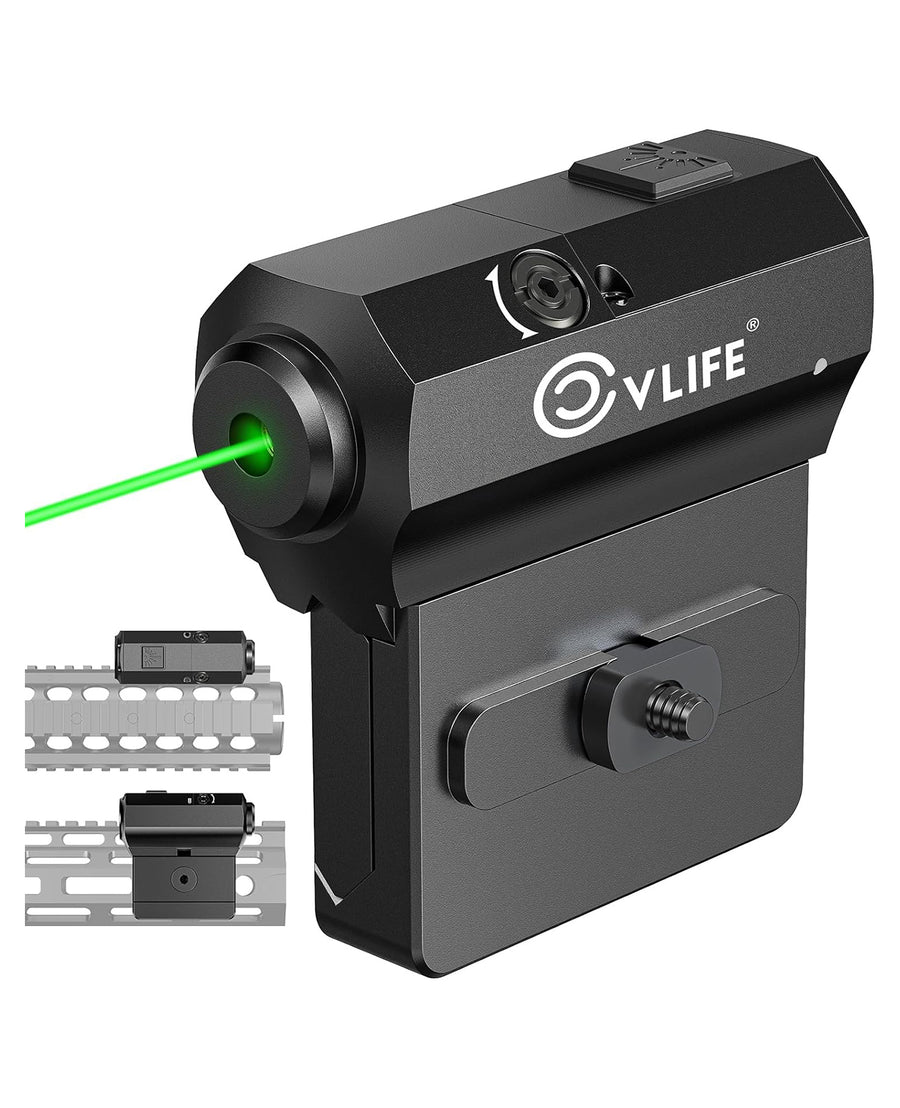 CVLIFE Red/Green Laser Sight Compatible with M-Lok and Picatinny Rail