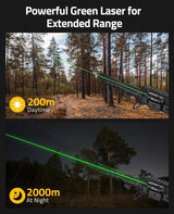 CVLIFE Red/Green Laser Sight Compatible with M-Lok and Picatinny Rail, view 5