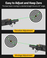 CVLIFE Red/Green Laser Sight Compatible with M-Lok and Picatinny Rail, view 6