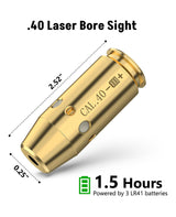 CVLIFE Red Laser Bore Sight .40 Cal Boresighter with 2 Set of Batteries, view 5