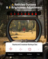 CVLIFE Red Laser Pressure Pad Switch with 4 Reticle Optics, view 3