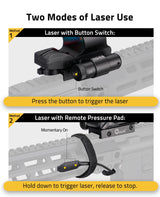 CVLIFE Red Laser Pressure Pad Switch with 4 Reticle Optics, view 5