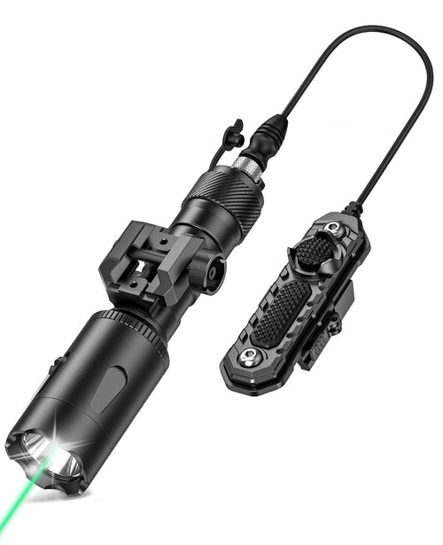 CVLIFE Rifle Light Green Laser Light Combo 1000 Lumens Flashlight