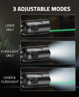 CVLIFE Rifle Light Green Laser Light Combo 1000 Lumens Flashlight, view 3