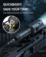 CVLIFE Rifle Light Green Laser Light Combo 1000 Lumens Flashlight, view 4
