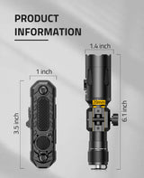 CVLIFE Rifle Light Green Laser Light Combo 1000 Lumens Flashlight, view 5