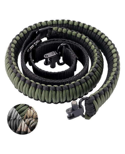 CVLIFE Rifle Sling 550 Paracord Sling 2 Point Sling with Tri-Lock Swivel