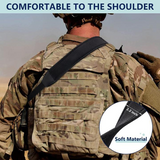 CVLIFE Rifle Sling Wide Anti-Slip Pad with Swivels, view 3